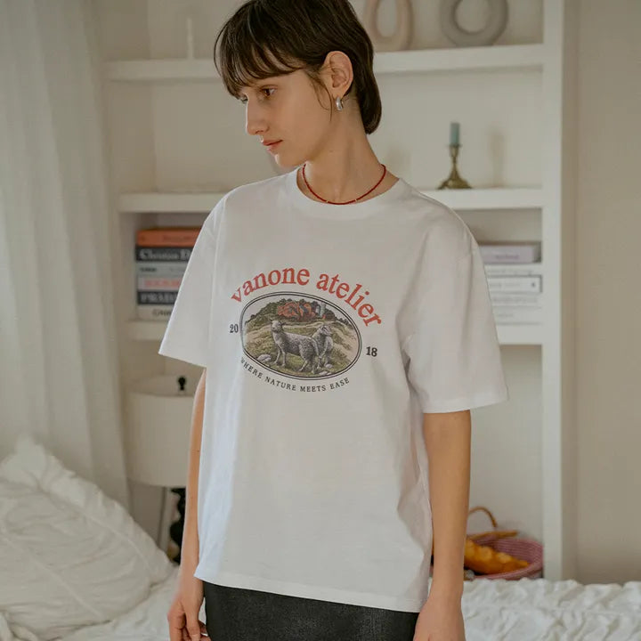 Heart Graphic T-Shirt EFG5ME232_2color