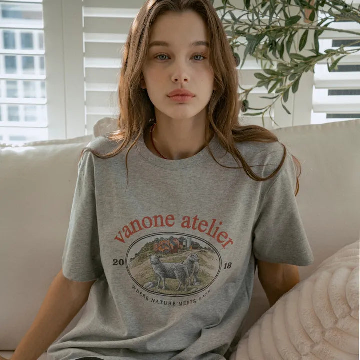 Heart Graphic T-Shirt EFG5ME232_2color